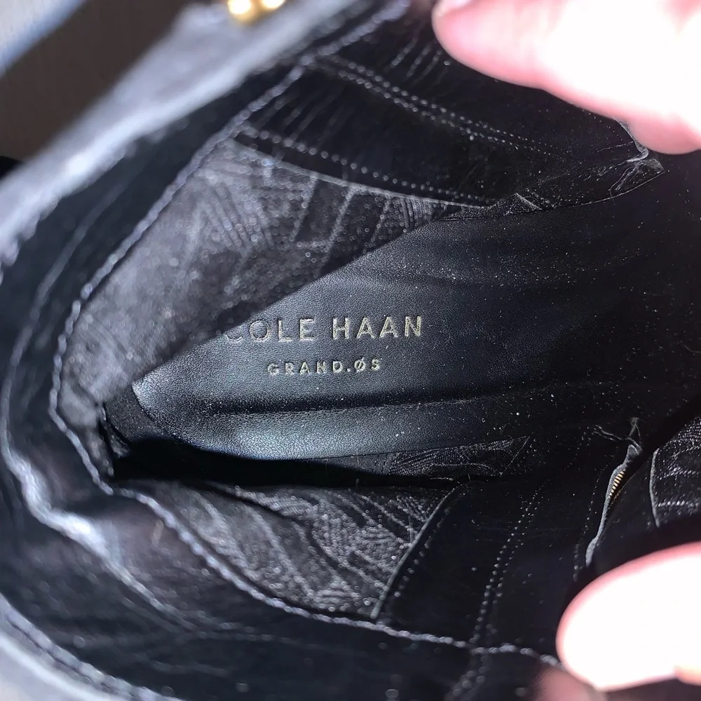 Cole Haan Saylor Grnd Botie II Boots Black Suede Size 6.5B